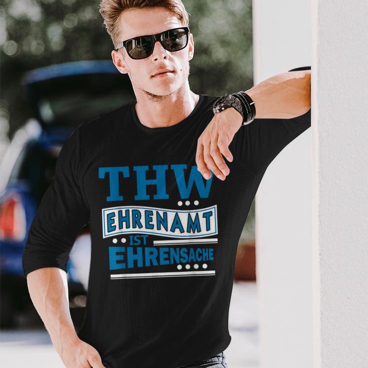 Thw Ehrenamt Ist Ehrensache Technisches Hilfswerk Motiv Langarmshirts Geschenke für Ihn