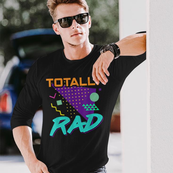 Totally Rad 1980S Vintage Eighties Costume Party Long Sleeve T-Shirt Gifts for Him