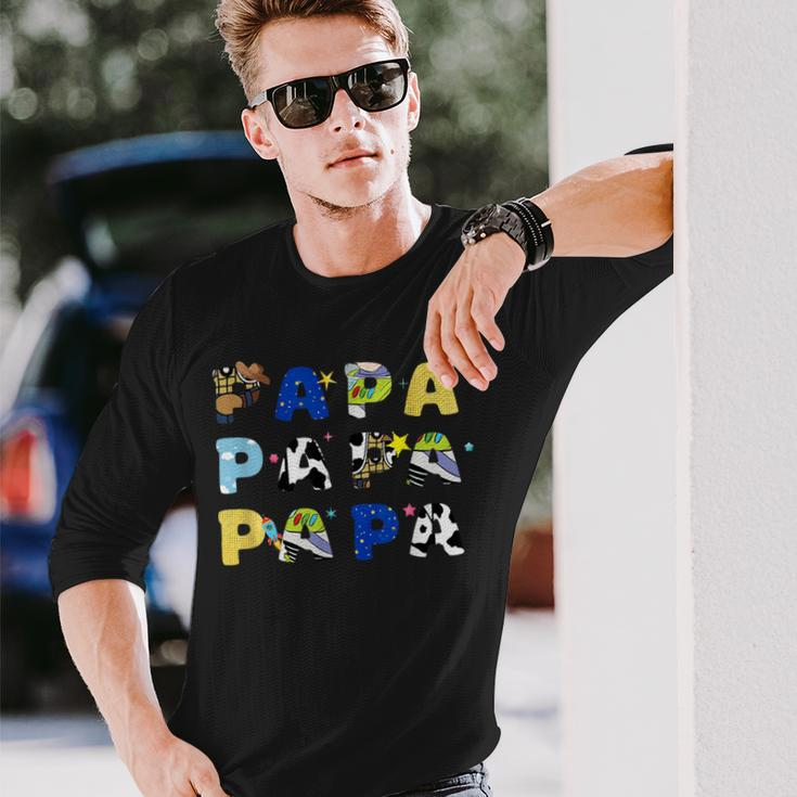 Toy Story Papa Boy Dad Father's Day For Mens Long Sleeve T-Shirt Gifts for Him