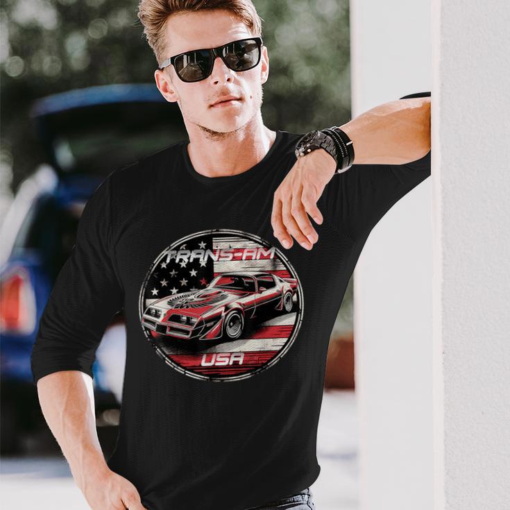 Trans Am Muscle Car American Muscle Trans Am Nation Usa Flag Long ...