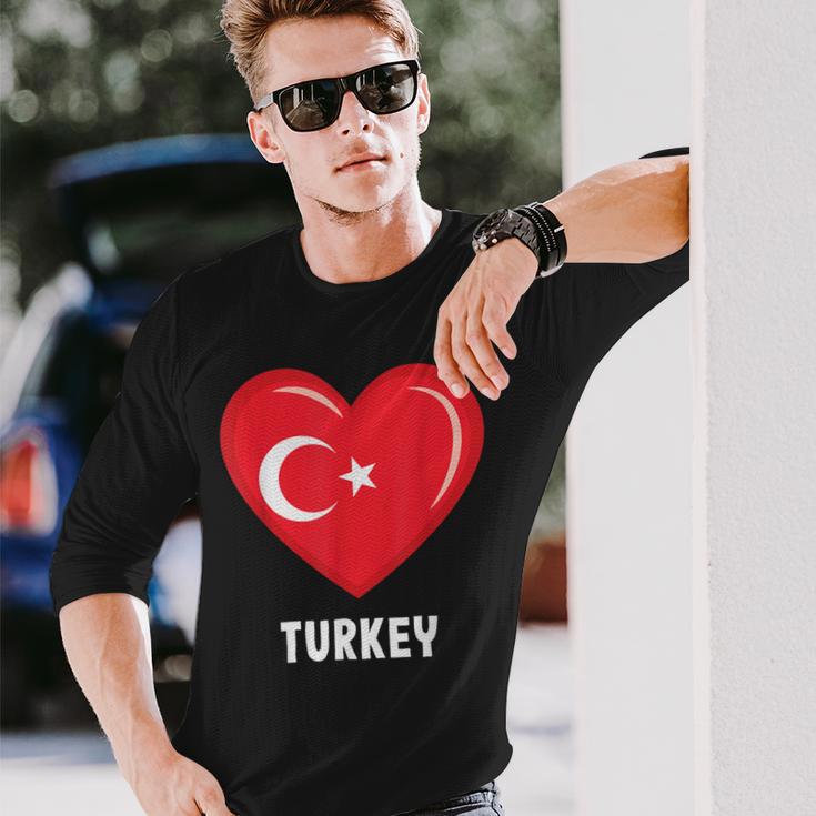 Turkey Flag Jersey Langarmshirts Geschenke für Ihn