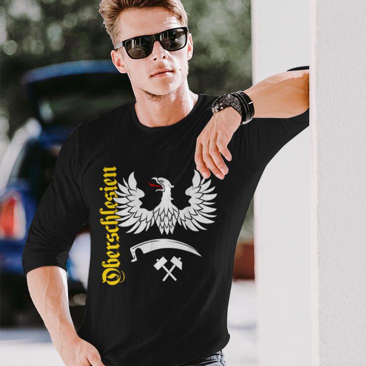 Upper Silesia Schlesian Eagle Schlesier Langarmshirts Geschenke für Ihn