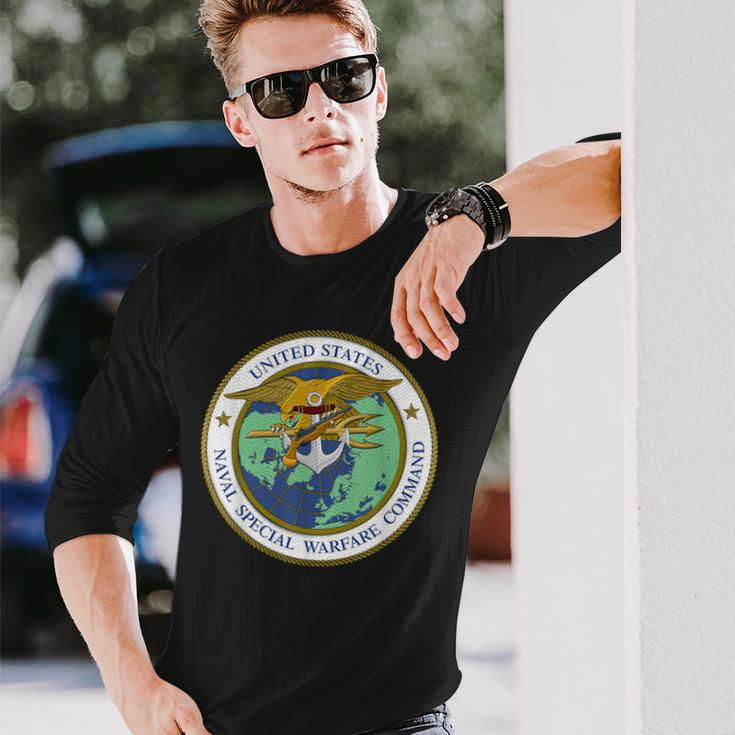 Us Naval Special Warfare Command Nswc Military Veteran Long Sleeve T-Shirt Gifts for Him