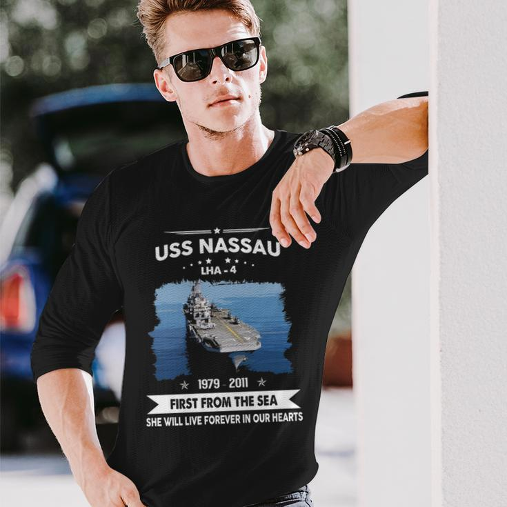 Uss Nassau Lha Long Sleeve T-Shirt Gifts for Him
