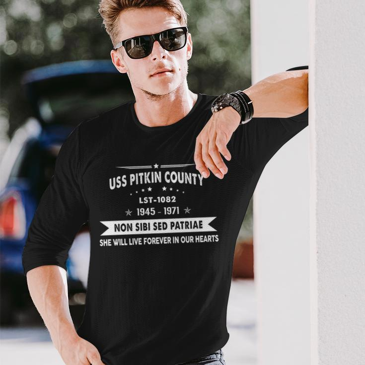 Uss Pitkin County Lst Long Sleeve T-Shirt Gifts for Him