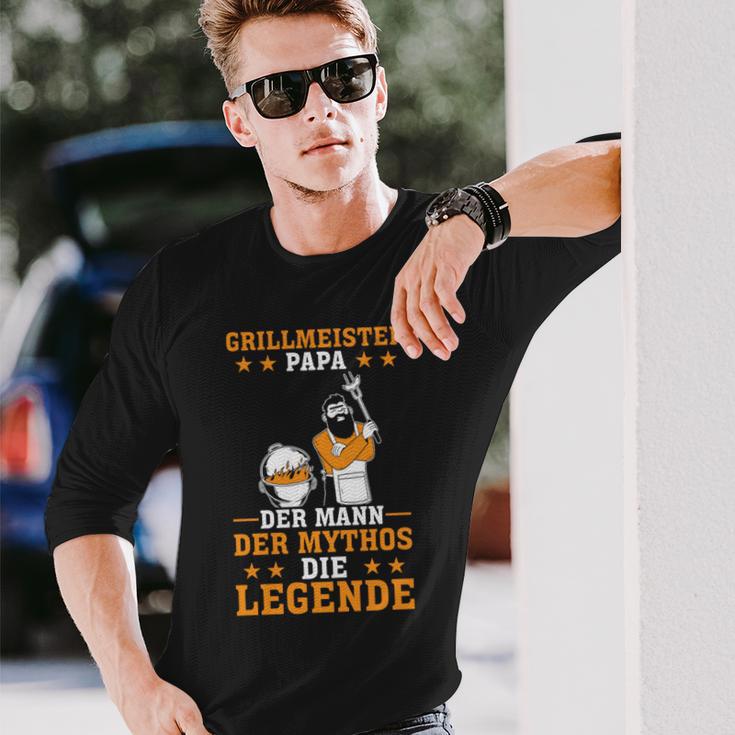 Vatertag Grillen Bbq Grillmeister Papa Barbecue Langarmshirts Geschenke für Ihn