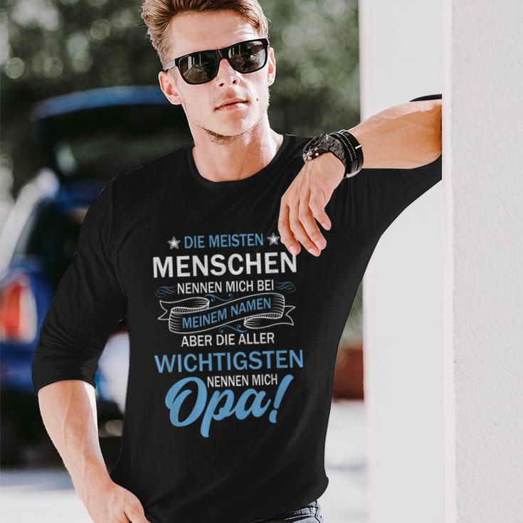 Vatiater Die Meisten Menschen Nennen Mich Beim Name Opa Langarmshirts Geschenke für Ihn