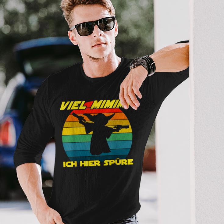 Viel Mimimi Ich Hier Spüre Mimimimi Slogan Langarmshirts Geschenke für Ihn