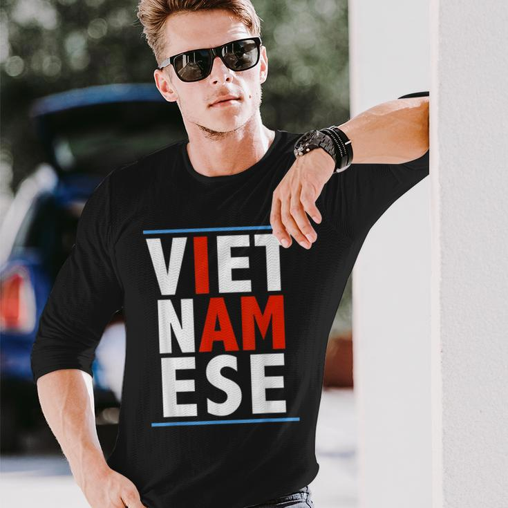I Am Vietnamese Vietnamese Pride Vietnam Heritage Long Sleeve T-Shirt Gifts for Him
