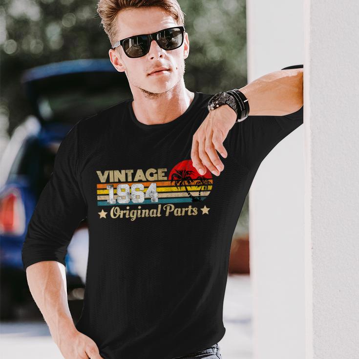 Vintage 1964 Limited Edition Original Parts 60Th Birthday Long Sleeve T-Shirt Gifts for Him