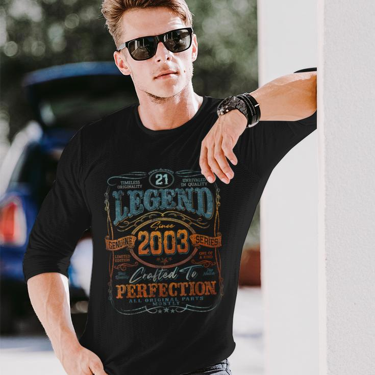 Vintage 2003 Limited Edition 21 Year Old 21St Birthday Long Sleeve T-Shirt Gifts for Him