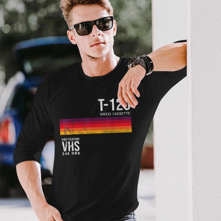 Vintage 80S Video Cassette Tape Vhs Langarmshirts Geschenke für Ihn