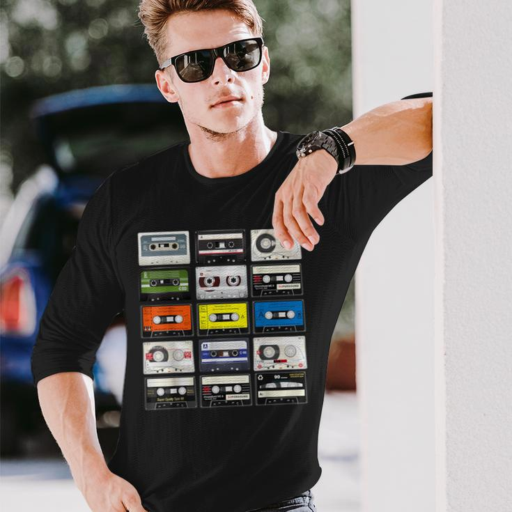 Vintage Audio Cassette Costume 70S 80S 90S Mixtape Long Sleeve T-Shirt Gifts for Him