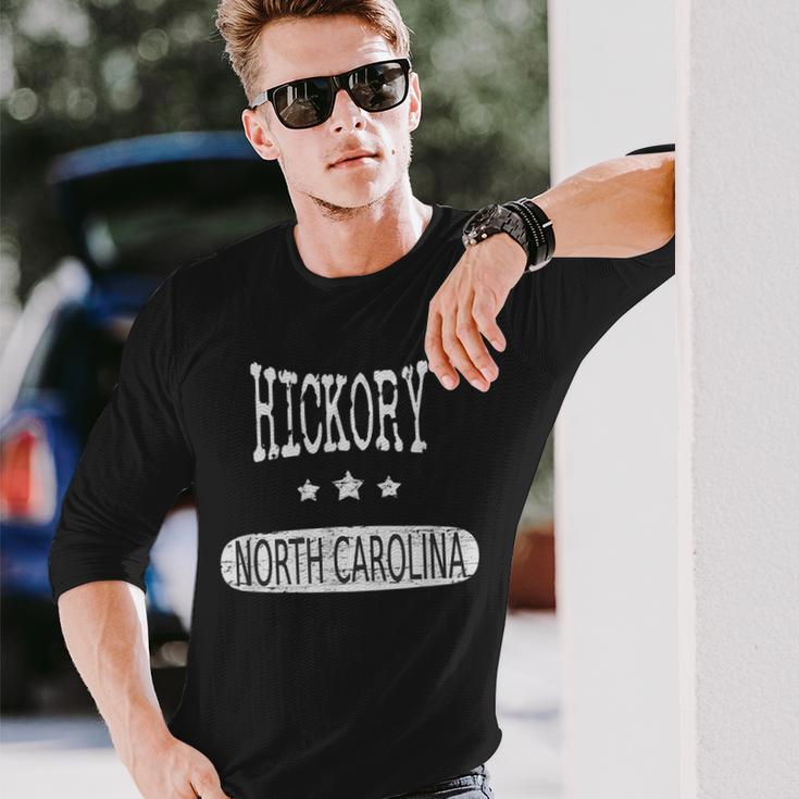 Vintage Hickory North Carolina Long Sleeve T-Shirt Gifts for Him