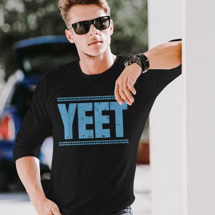Vintage Retro Jey Uso Yeet Yeet Ww Quotes Long Sleeve T-Shirt Gifts for Him