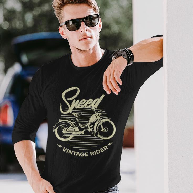 Vintage Speed Rider Simson-Sr2 Langarmshirts Geschenke für Ihn