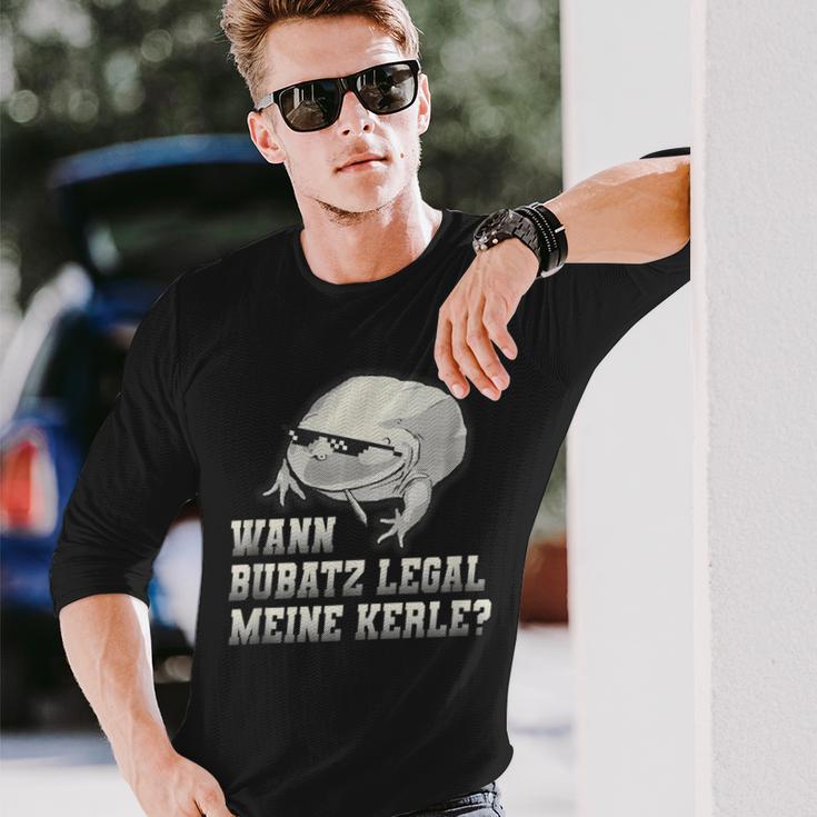 Wann Bubatz Legal Meine Kerle Retro Langarmshirts Geschenke für Ihn