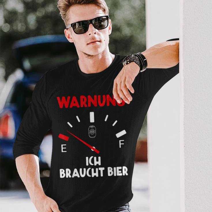 Warnung Ich Brauche Bier Lustige Langarmshirts Geschenke für Ihn