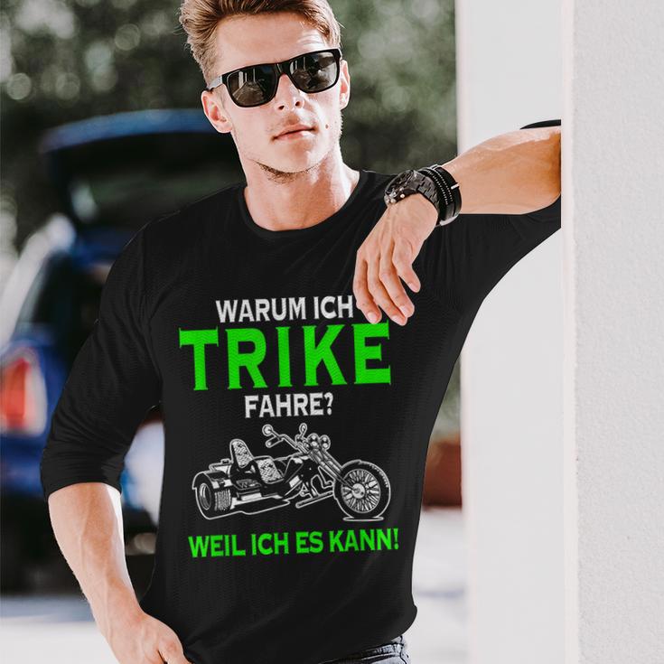 Warum Ich Trike Fahre Weil Ich Es Kann Tricycle Langarmshirts Geschenke für Ihn