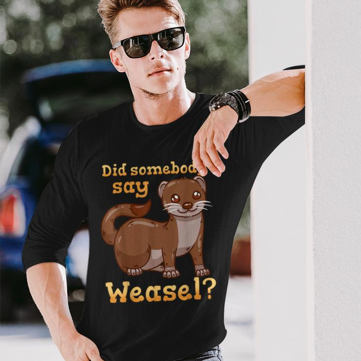 Weasel Weasel Lover Long Sleeve T-Shirt Gifts for Him