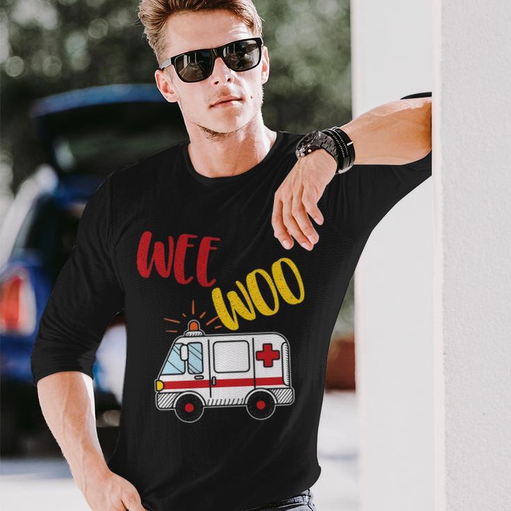 Wee Woo Ambulance Amr Ems Emt Paramedic Gif Long Sleeve T Shirt Mazezy Wee Woo Ambulance Amr Funny Ems Emt Paramedic Gif Long T Shirt Gzeo4hrl S3 