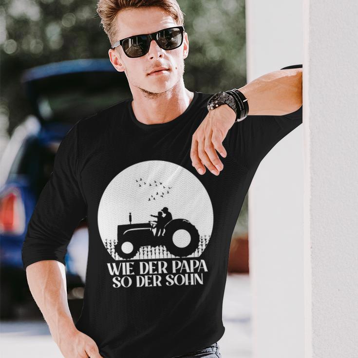 Wie Der Papa So Der Sohn Traktor Papa & Sohn Partnerlook Langarmshirts Geschenke für Ihn