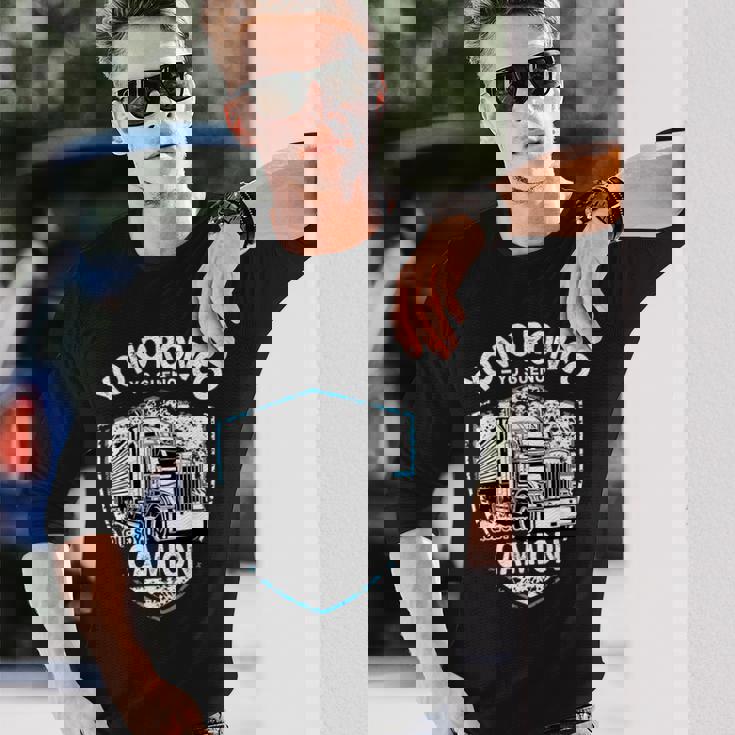 Yo No Ronco Yo Sueño Que Soy Un Camion Camiseta de manga larga Regalos para él