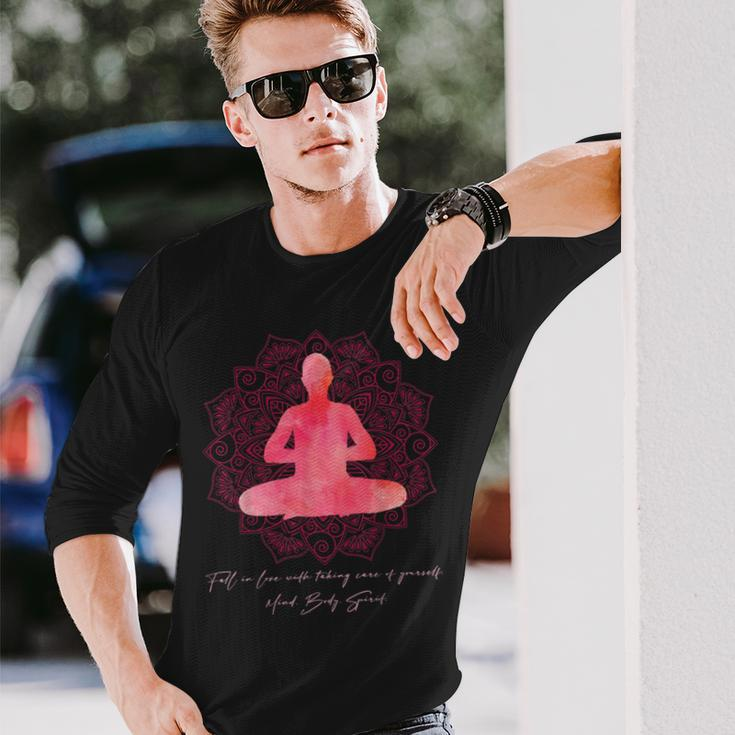 Yoga Meditation Spirit Lifestyle Body Love Relaxation Zen Long Sleeve T-Shirt Gifts for Him