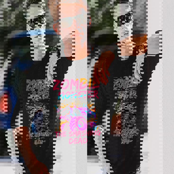 Zombie Monster Truck The Smashing Dead Long Sleeve T-Shirt