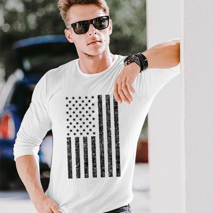 American Flag MilitaryPatriotic For Men Long Sleeve T-Shirt Gifts for Him