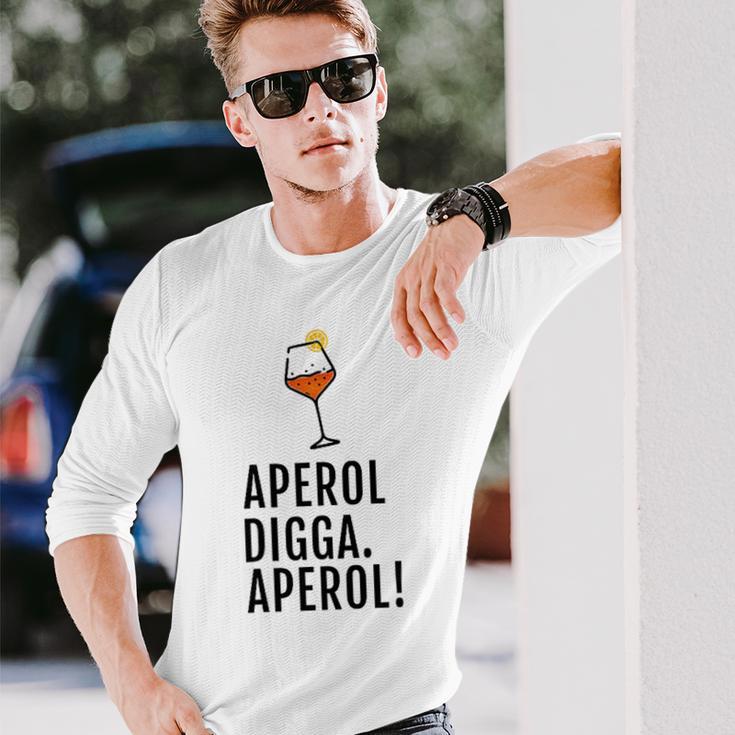 Aperol Digga Aperol Spritz Gray Langarmshirts Geschenke für Ihn