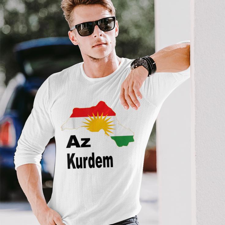 Az Kurdem Kurdistan Ypg Newroz Langarmshirts Geschenke für Ihn