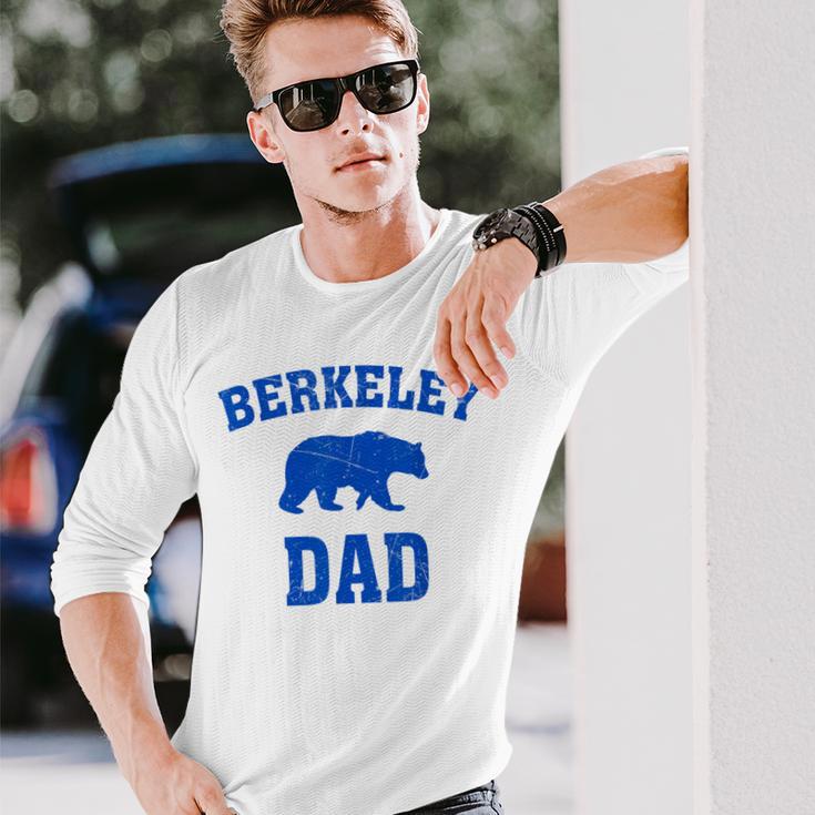 Berkeley Dad Bear Graphic Father's Day Long Sleeve T-Shirt Gifts for Him