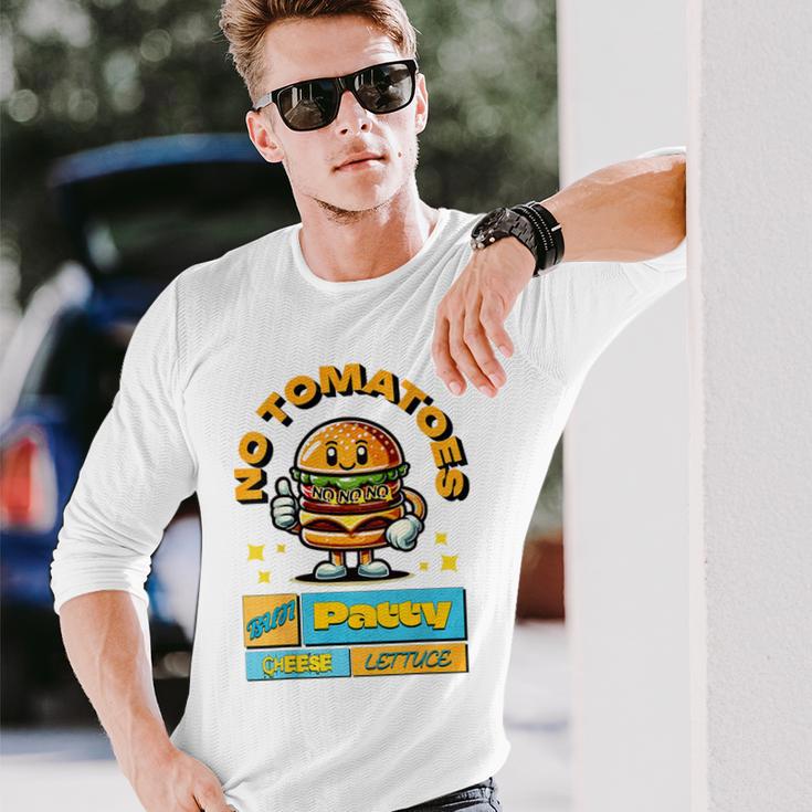 Burger-Fun- Witziger Spruch Comic-Style Langarmshirts Geschenke für Ihn