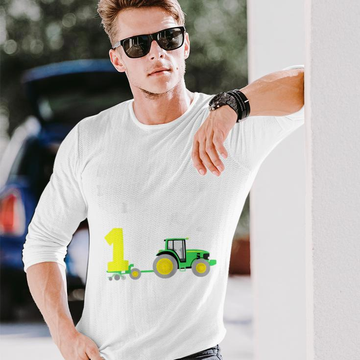 Children's 1St Birthday Ich Bin Schon 1 Jahre Tractor Tractor Langarmshirts Geschenke für Ihn