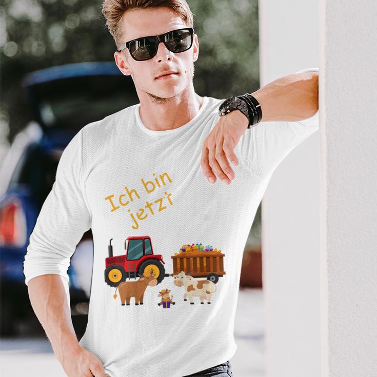 Children's Ich Bin 3 Jahre 3 Jahre Dritter Mit Kühen German Langarmshirts Geschenke für Ihn