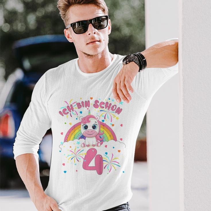 Children's Ich Bin Schon 4 Unicorn Langarmshirts Geschenke für Ihn