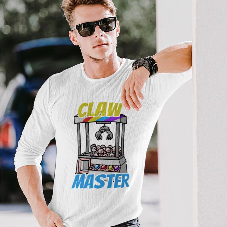 Classic Arcade Gamer Enthusiast Claw Machine Master Long Sleeve T-Shirt Gifts for Him