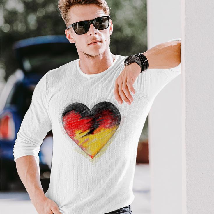 Deutschland Trikot Deutschland Flagge Stolz Langarmshirts Geschenke für Ihn