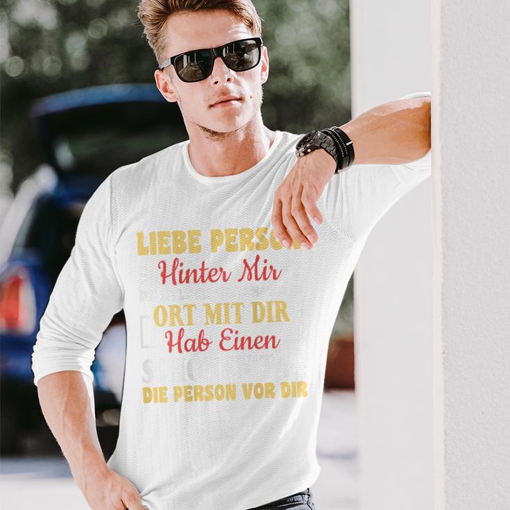 An Die Person Hinter Mir Liebe Person Hinter Mir Langarmshirts Geschenke für Ihn