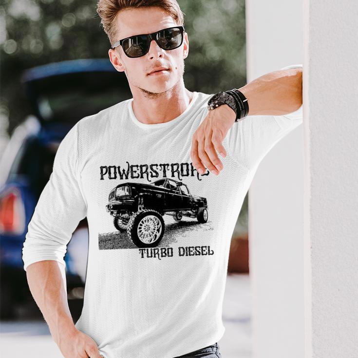 Diesel Power Stroke Coal Rolling Turbo Diesel Truck Long Sleeve T-Shirt Gifts for Him