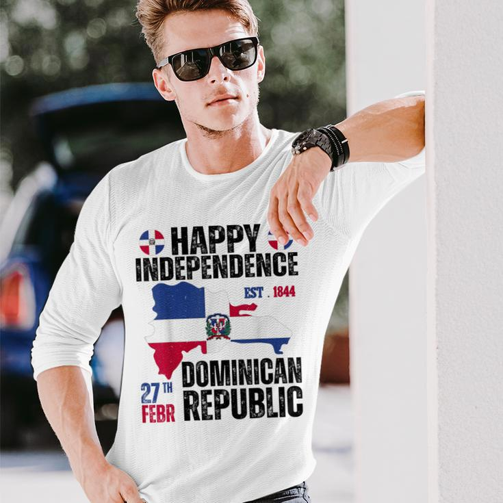 Dominican Independence Day Dominican Republic Celebration Long Sleeve T-Shirt Gifts for Him