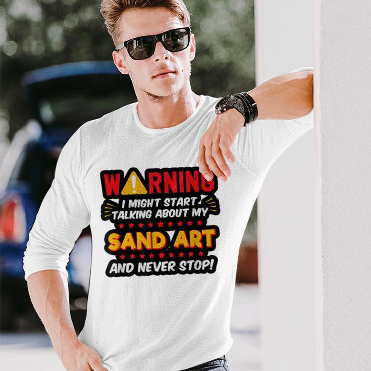 Sand Art Sculptor Beach Artist Saying Joke Graphic Long Sleeve T-Shirt Gifts for Him