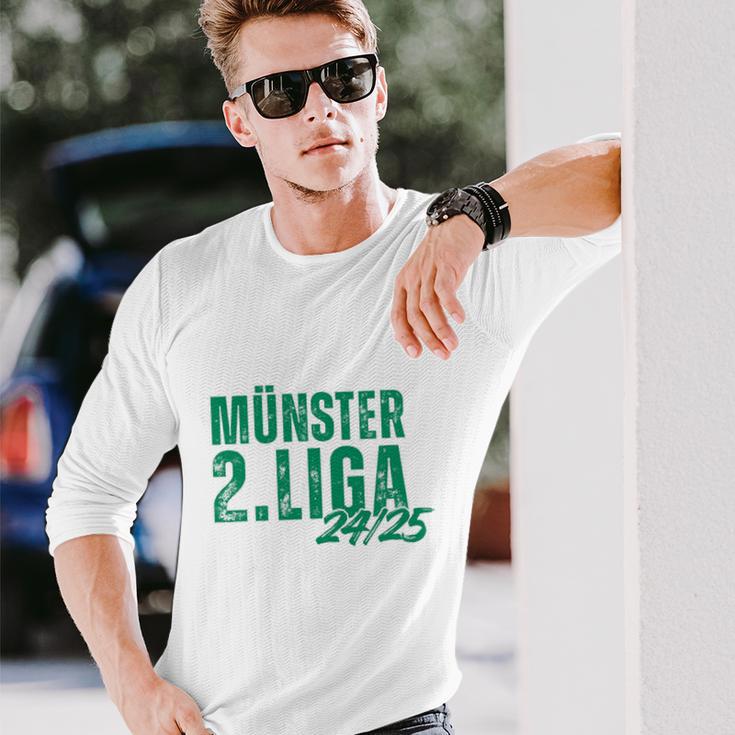 Fussball Kickenerein Münster Fan Heimat Westfalen Aufstieg Langarmshirts Geschenke für Ihn