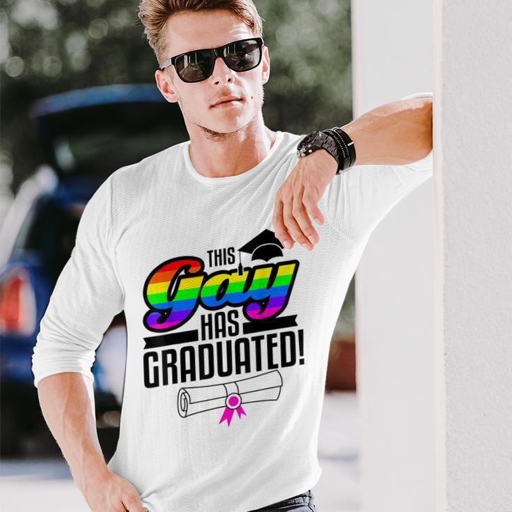 Gay Pride Graduation College High School Masters Phd Long Sleeve T-Shirt Gifts for Him