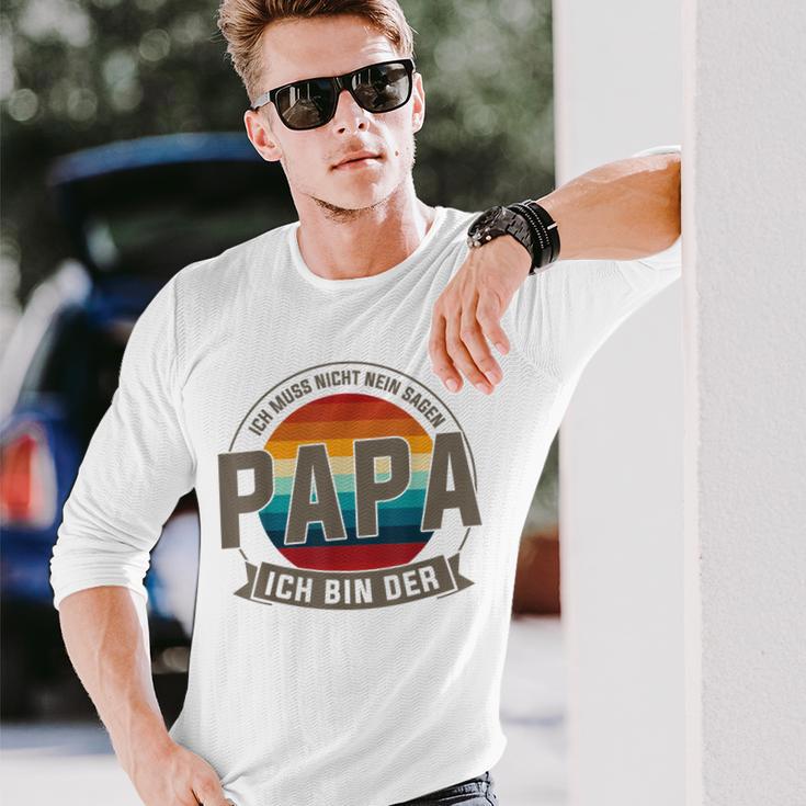 Ich Bin Der Papa Papa Familie Langarmshirts Geschenke für Ihn