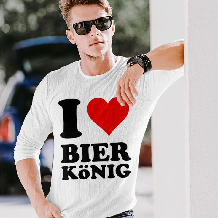 Ich Liebe Bierkönig German Langarmshirts Geschenke für Ihn