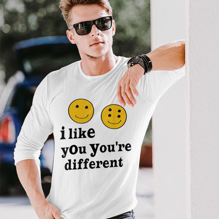 Ich Mag Dich Bist Anders Langarmshirts Geschenke für Ihn