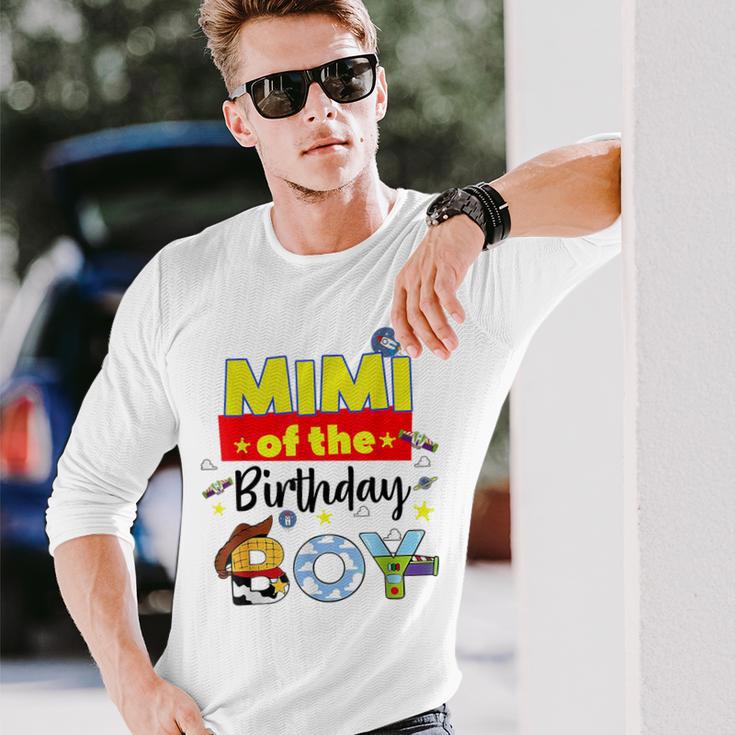 Mimi Of The Birthday Boy Toy Familly Matching Story Long Sleeve T-Shirt Gifts for Him