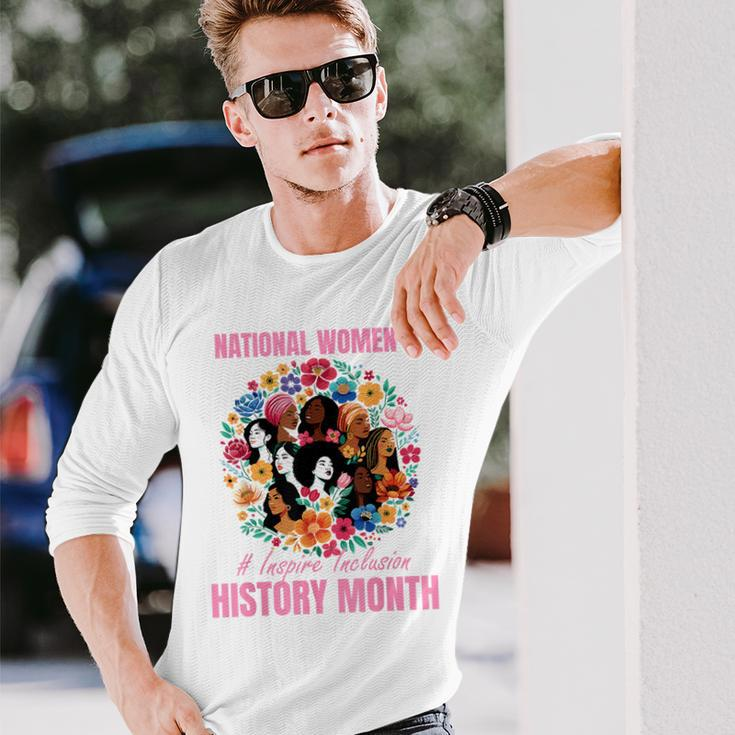 National Women's Day 2024 Inspire Inclusion History Month Long Sleeve T-Shirt Gifts for Him